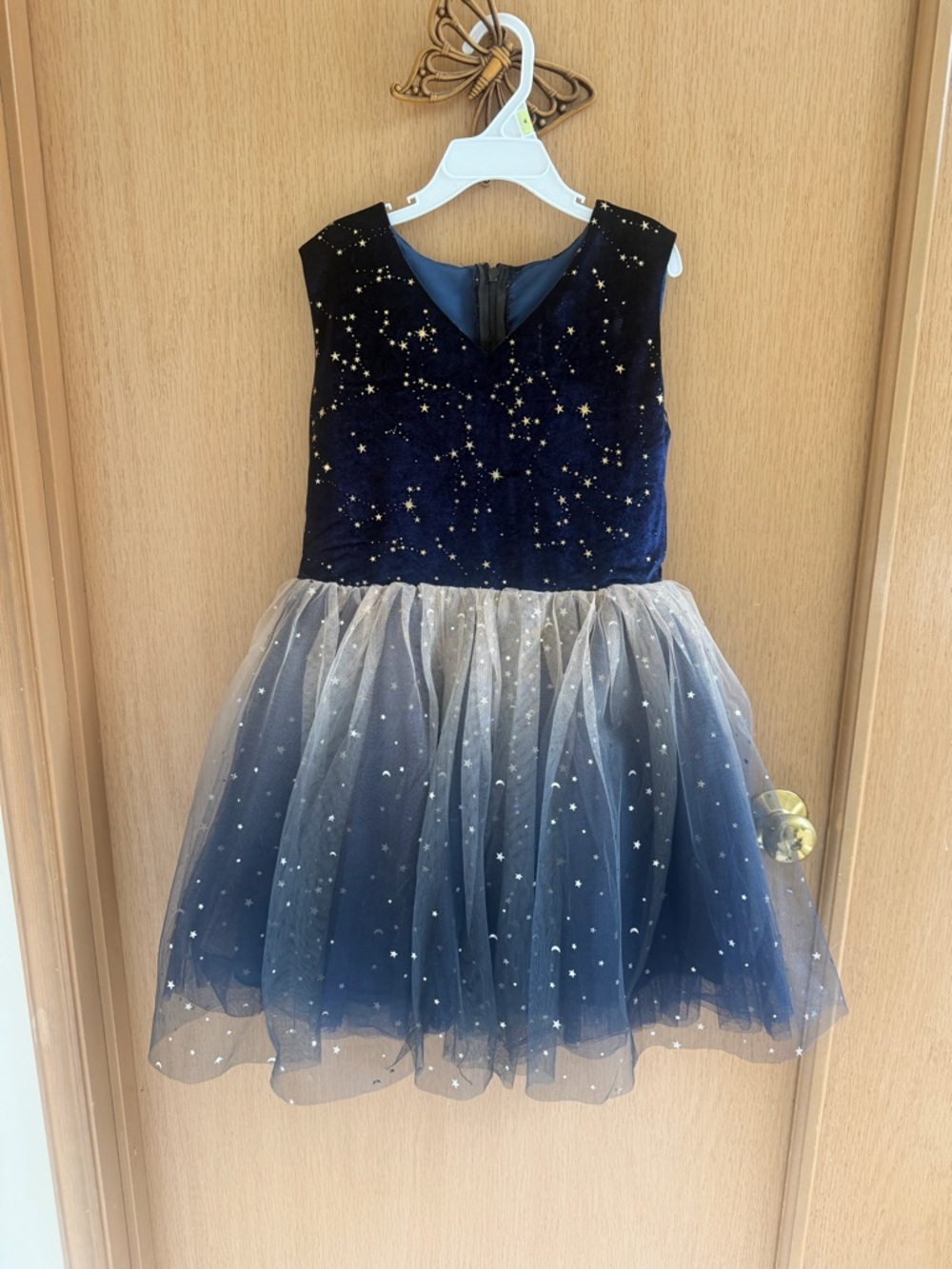 Navy Starburst Tulle Party Dress